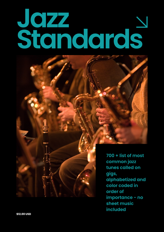 Jazz Standards List PDF - 700 tunes to know + guide